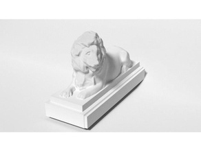 lion statue 3d printing animals 3d print model - Mito3D