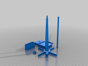 camera tripod parts 3d printing 3d print model - Mito3D