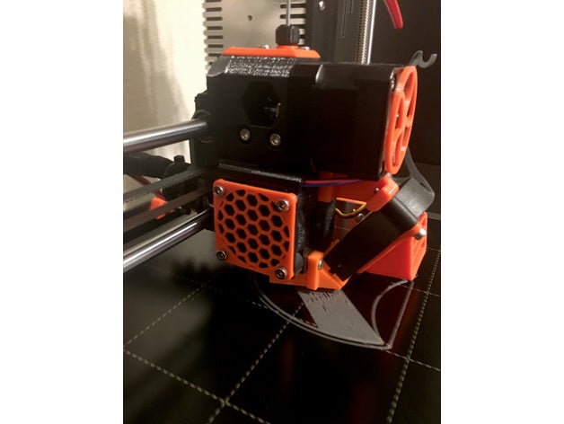 prusa i3 mk3mk3s kauçuk köşeler olmadan fan covergrille siyah hotend 3d yazıcı parçalar noctua 3D print model - Mito3D