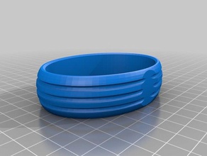 Armband Rillen Haar Haarklemmen Armbänder 3d print model - Mito3D