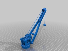 model crane 3 axis working servo motor arduino controlled vehicles 3d print model - Mito3D