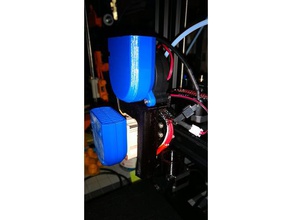 petsfang refrigerador vertical 5015 tampa da ventoinha 3d a impressora os acessórios ventilador fang duto do 50mm fã 3d print model - Mito3D