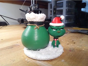 grinch hediye görüntüler sanat Noel 3d print model - Mito3D