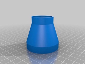colector de polvo-a-shop-vac adaptador partes personalizado 3d print model - Mito3D