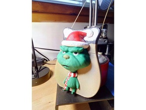 grinch gift card holder art christmas giftcard xmas 3d print model - Mito3D