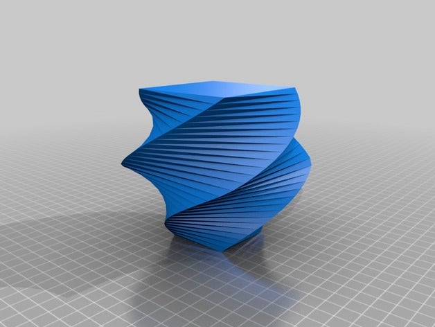 desenhar sinuoso vaso matemática a arte personalizador de sistemas openscad 3D print model - Mito3D