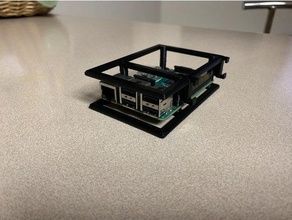 raspberry pi b+ parachoque trilho de montagem eletrônica 3d print model - Mito3D