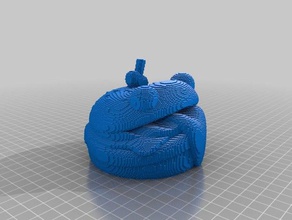 voxel durr burger sculptures 3d print model - Mito3D