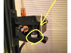 bowden spring tension cap 3d printer extruders 3dprinter extruder filament fix pla 3d print model - Mito3D