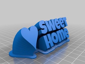 sweet home household customized 3d print model - Mito3D