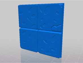 floor tile 2x2 games dnd tiles dungeon openforge2 rpg terrain 3d print model - Mito3D