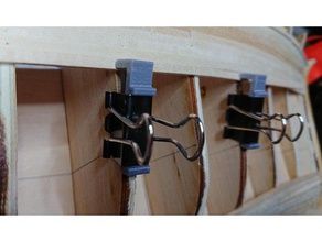 les planches de la coque serrage passe-temps modèle navire trombones 3d print model - Mito3D