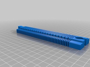 my customized flexible toy train tracks 180mm lenght game accessories 3d print model - Mito3D