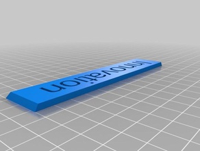 innovation nameplate 1 electronics customized 3d print model - Mito3D