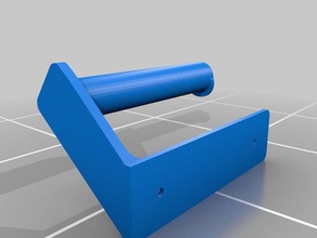 simple toilet paper holder screw holes 3d printing 3d print model - Mito3D