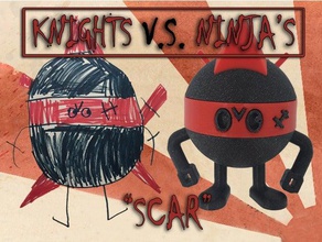 chevaliers vs ninjas de la cicatrice les jouets jeux action figure 3d print model - Mito3D