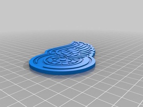 red wings key chain 3d printing 3d print model - Mito3D