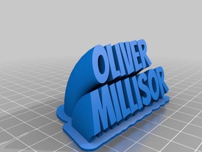 oliver de la oficina personalizado 3d print model - Mito3D