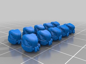 dez pequenas tampas modelos 3d print model - Mito3D