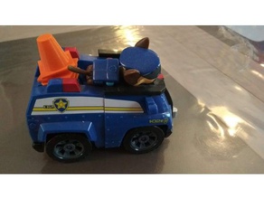 traffic cone chase vehiculle paw patrol toy game accessories 3d print model - Mito3D