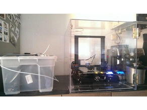 welded invisible plastic glass enclosure 3d printing printer plexiglas plexiglass box welding 3d print model - Mito3D