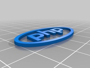 php logo simge işaretler logoları zoni 3d print model - Mito3D