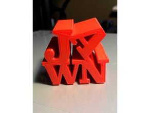 jawn statue sculptures love philadelphia philly robert indiana 3d print model - Mito3D