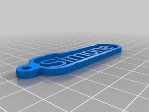 simone Schlüsselanhänger angepasst 3d print model - Mito3D