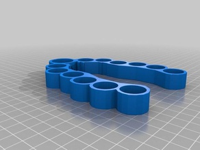nerf tri-explosión de mega dart almacenamiento juguete juego accesorios 3d print model - Mito3D