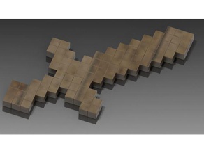 minecraft-Schwert Requisiten 3d print model - Mito3D