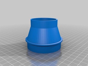 vacuum hose adapter dw734 2 inch parts customized 3d print model - Mito3D