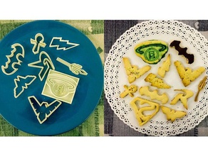 dc superheroes cortadores de galletas alimentos beber comics 3d print model - Mito3D