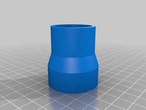 meine angepasste Rohre -Saugschlauch, adapter abluft Teile 3d print model - Mito3D