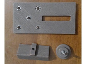 template motor holes nema 17 3d printing printer parts upgrade jig m4 nuts screw 3d print model - Mito3D