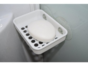 portasapone doccia ventosa porte savon &agrave ventouses bagno douche porte-savon accessori 3d print model - Mito3D