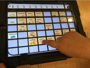 ipad touchchat keyguard tablet 3d print model - Mito3D
