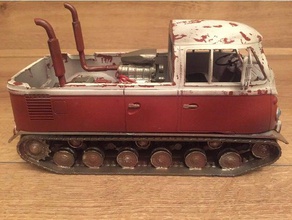 zombie-stomper Modelle fallout mad max tank Fahrzeug vw bus 3d print model - Mito3D