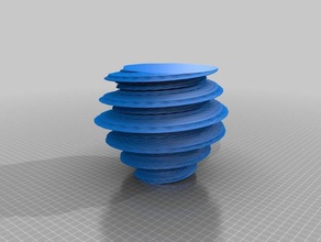 meu personalizados desenhar sinuoso vaso matemática arte 3d print model - Mito3D