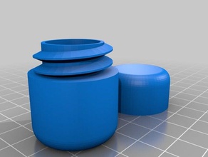 pequena pílula caso cápsula contentores 3d print model - Mito3D