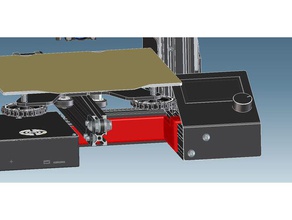 displaylcd cable de cinta la cubierta ender 3 d impresora accesorios creality mostrar cabe clip kabelabdeckung 3d print model - Mito3D