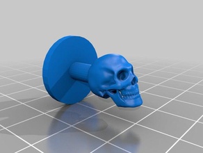 skull cook button accessories 3d print model - Mito3D