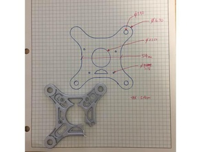 dji In 3 standart sapma açısına dirsek hayalet rc araç İHA 3d print model - Mito3D