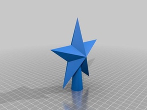 star christmas tree topper 3d printing ornament 3d print model - Mito3D