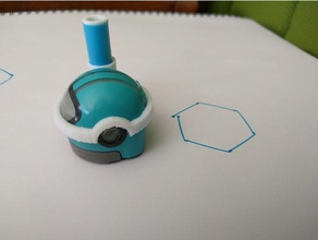 ozobot po ' di lato lanciato penna titolare la robotica art disegnare openscad tartaruga 3d print model - Mito3D