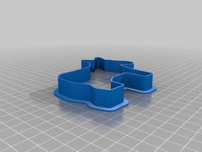 donkey cookie cutter kitchen dining 3d print model - Mito3D