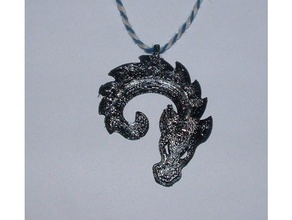 bébé dragon pendentif bijoux 3dprintable le charme cool facile rapide un trousseau de clés collier sketchup 3d print model - Mito3D