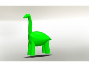 steve le diplodocus sculptures 3d print model - Mito3D