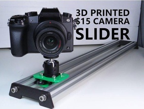 3d-gedruckte 15 Kamera-Schieberegler 15usd aluminium-Profil Aluminium-extrusion Kamera-slider-Teile Billig diy diy-slider einfach preiswert tutorial Räder 3d print model - Mito3D