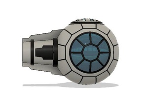 star wars inspired tie fighter vehicles prop spaceship 3d print model - Mito3D