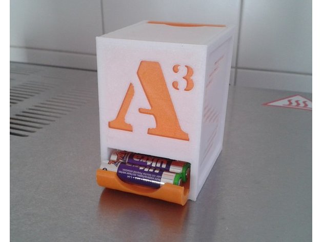 Batteriehalter lr03 aaa - Organisation aaa-Batterie Halter batterie halter spender Akku-dispencer 3D print model - Mito3D